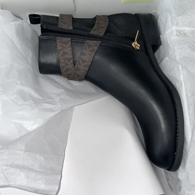 BOTÍN PLANO MICHAEL KORS “RORY”/NEGRO, MARRÓN/TALLA 8 M Caja Foto 1 de 4