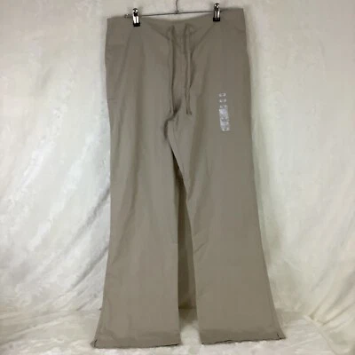 Khaki Cherokee Scrubs Medium Natural Rise Flare Leg Drawstring Pant 4101T KAKW - Image 1 of 4