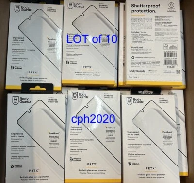 LOT of 10 X New BodyGuardz Synthetic Glass Screen Protector For Galaxy S22 Phone - Image 1 of 3