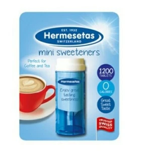 6x Hermesetas Mini Sweeteners Original Calorie Free Tablets 1200 - Picture 1 of 3