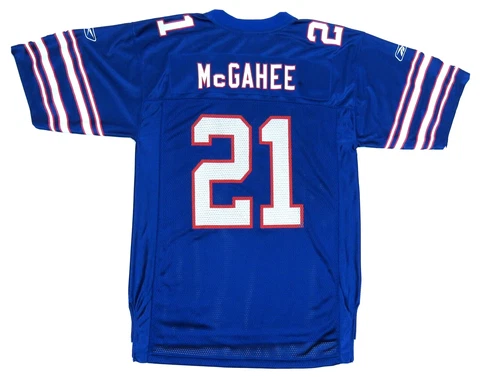 Willis McGahee Buffalo Bills Reebok On Field NFL Football Blue #21 Jersey M Cover