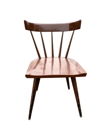 Vintage 1960s Wood Mid Century Modern Paul McCobb Style Sturdy Accent Chair Cover