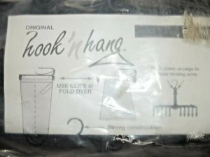 Hook N Hang Original Pants Hangers Holds 10 Pairs Pants Closet Space Saver - NIP - Picture 1 of 5