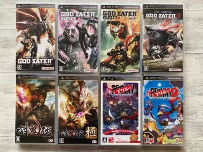 SONY PSP God Eater & Burst & God Eater 2 & Toukiden & Kiwami & Prinny & 2 set - Image 1 of 4
