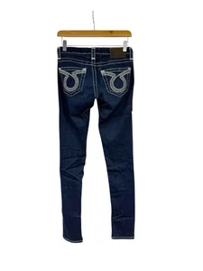 Big Star Jenae Skinny Jeans Dark Wash Stretch Jeans Thick Stitch Womens 26 - Picture 1 of 9