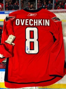 ALEX OVECHKIN AUTO CAPITALS 2007-08 Reebok Throwback Jersey,RARE 🅰️Patch COA - Picture 1 of 6