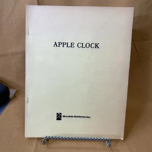 1978 Apple Clock Manual Mountain Hardware Inc. Vintage BASIC Code Booklet - Picture 1 of 5