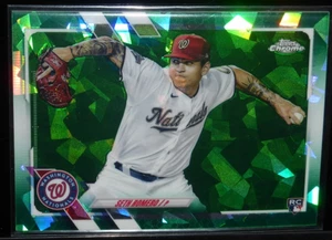 2021 TOPPS CHROME SAPPHIRE SETH ROMERO US77 GREEN REFRACTOR #D/50 ROOKIE - Picture 1 of 1