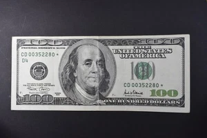 2001 $100 Bill *STAR NOTE* Cleveland - Picture 1 of 2