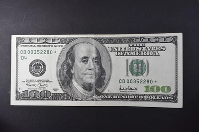 2001 $100 Bill *STAR NOTE* Cleveland - Image 1 of 2
