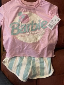 Barbie Malibu Dreamin' Toddler Girl Outfit 4T Shorts Shirt NWT - Picture 1 of 8