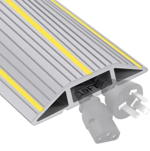 10Ft Cord Cover HeavyDuty Cable Protector 3 Channels Contains Cords Cables&Wires - Picture 1 of 11