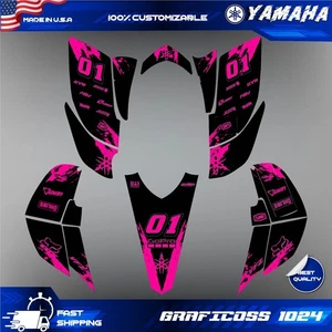 Yamaha YFZ 450 Custom Graphics Kit (2003-2008) Adaptable to 2003-2012 Carb Model - Foto 1 di 8