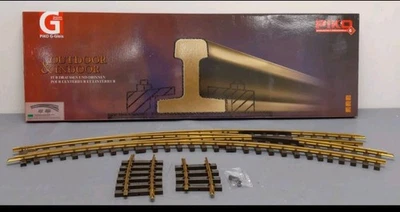Piko 35225 G R3-R5 Brass Right Hand Manual Curved Switch Turnout In Box - Image 1 of 4