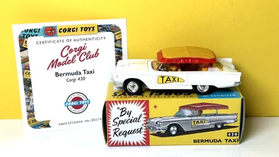 CORGI TOYS 430 MODEL CLUB RE-ISSUE BERMUDA TAXI  / BRAND NEW RELEASE MIB - Image 1 of 4