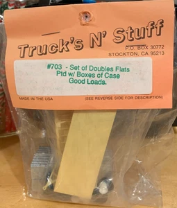 Raro Juego de Camiones N' Stuff #703 Doble Plano con Kit de Remolques de Carga de Mercancías - Imagen 1 de 3