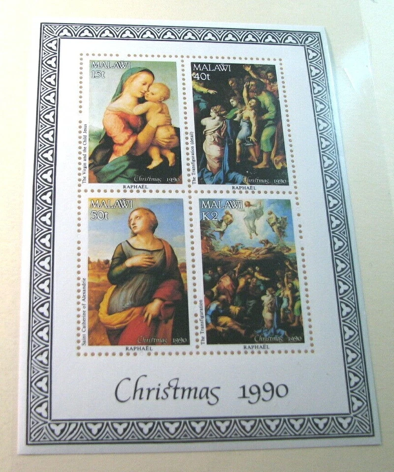 Souvenir Sheets Foreign Malawi  Scott# 577a Christmas MNH 1990 H120  - Image 1 of 1