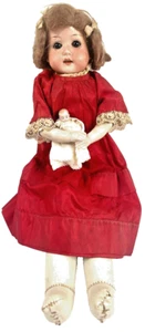 Floradora Armand Marseille Doll Germany 275 7/o Leather 17" Antique 1900s Sleepy - Picture 1 of 21