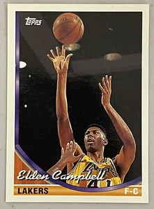 1993-94 Topps Basketball Card #146 Elden Campbell Los Angeles Lakers - Picture 1 of 2