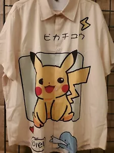 Camicia Pikachu maniche corte abbottonate - Foto 1 di 2