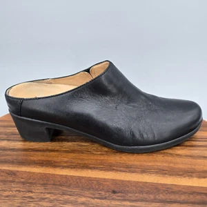 Zapatos Dansko Para Mujer 9.5 40 Cuero Negro Carrie Tacón Bloque Sin Cordones Zuecos Mula - Imagen 1 de 8