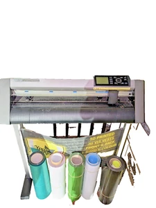 Graphtec CE6000-60 Cutting Plotter With Stand And Tshirt Vinyl Hardly Used - Bild 1 von 1