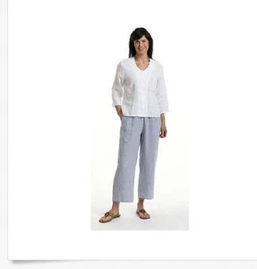 NUEVOS PANTALONES DE VERANO LINO INUNDACIÓN ROPA DE PLAYA elige talla y color - Imagen 1 de 8