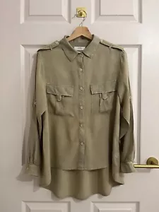 Women’s Stussy Shirt. Long sleeves, Khaki, Utility, Size 6. - Picture 1 of 14