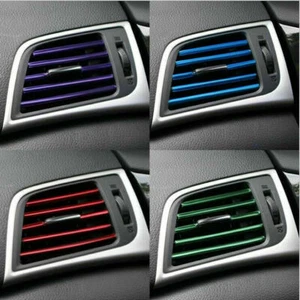 20PCS Car Truck Accessories AUTO Air Conditioner Outlet Vent Decoration Strip US - Picture 1 of 23
