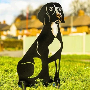 Beagle Silhouette Dog Metal Garden Ornaments Gifts Item Home Decoration Figurine - Picture 1 of 49