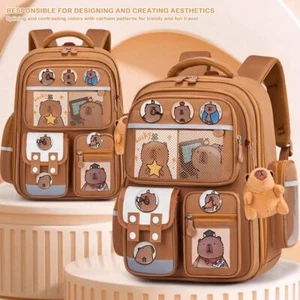 Waterproof Capybara Backpack Large Capacity Backpack School Bag for Students - Picture 1 of 21
