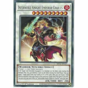MP21-EN127 Infernoble Knight Emperor Charles | 1st Edition Rare YuGiOh Card Game - Picture 1 of 3