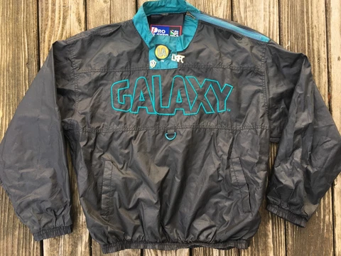 LA Galaxy Jacket RARE 90s vtg windbreaker Pro Player Los Angeles MLS sz L Cover