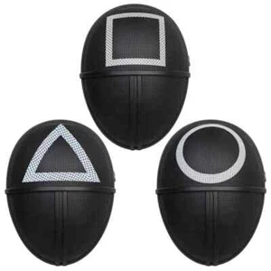 Guard Games Masks Square, Circle, Triangle Halloween Costume Outfit Tv Show - Picture 1 of 7
