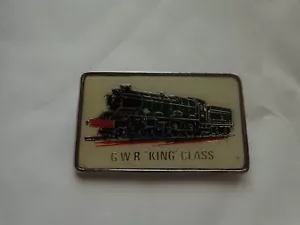 Vintage GWR King Klasse Dampfzug Emaille Pin Anstecker Abzeichen - Bild 1 von 1