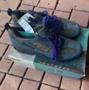 Stivali da trekking Colemans Footgear da uomo taglia 9 M marrone scuro viola nuovi con scatola *LEGGI - Foto 1 di 11