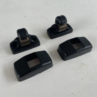 NEW 2PC OEM VW MK4 BLACK SUNVISOR CLIP CAP GRAB COVER GTI GOLF R32 SUN VISOR GLI - Image 1 of 4