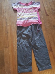 B0316 LOT 2 PIECE GIRLS CASUAL HANES PANTS AND BOBBIE BROOKS BLOUSE COMBINE SHIP - Picture 1 of 7