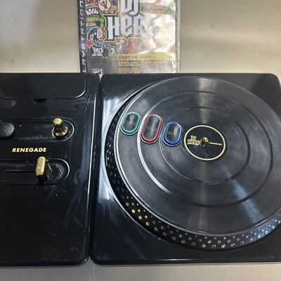 Tocadiscos inalámbrico Renegade Black DJ Hero para PlayStation 3... ¡Sin dongle!! Foto 1 de 3