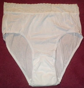 2 pares de pantigas blancas para mujer, talla 10/2X, incontinencia, pierna alta, algodón/lycra EE. UU. - Imagen 1 de 2