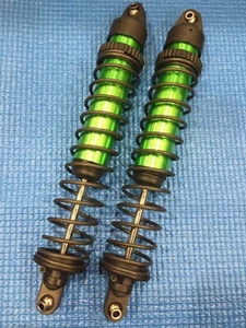 Fits Traxxas X-Maxx Front Rear GTX Green Aluminum Shock - Picture 1 of 1