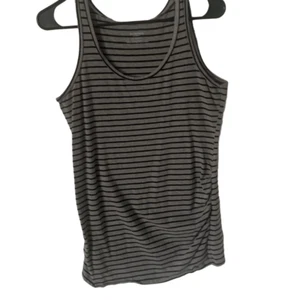 Gebrauchtes Damen Motherhood Umstands-Tanktop schwarz grau gestreift Gr. SM - Bild 1 von 8