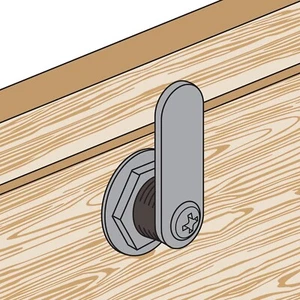 Defender Security Drawer/Cabinet Lock Keyed Alike Cabinet and Drawer Lock Set - Picture 1 of 6