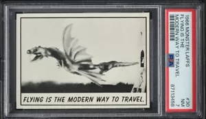1966 Monster Laffs Flying Is The Modern Way To Travel #30 PSA 7 - Bild 1 von 2