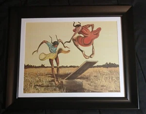 "SPRINGBOARD" by Ernie Barnes Open Edition Framed/Matted 16x20 - Picture 1 of 6
