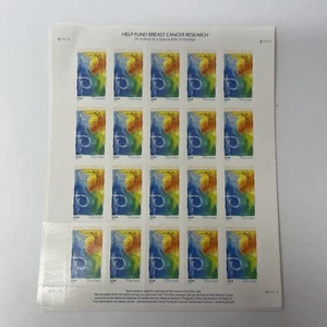 2014 USA Help Fund Breast Cancer Reissue First Class Semi postal Sheet 20 Stamp - Picture 1 of 3
