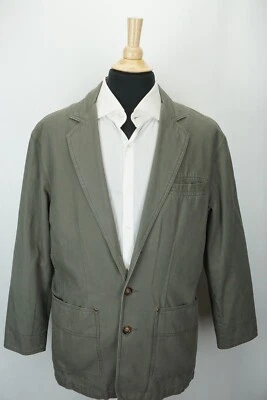 Pendleton Gray 100% Cotton Casual Patch Pocket Sports Coat Jacket Sz M - Image 1 of 4