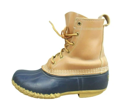 Botas de pato al tobillo con cordones de cuero multicolor LL Bean para mujer talla 7 anchas Foto 1 de 4