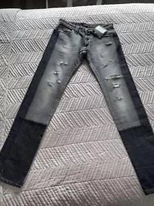 Philipp Plein Straight Cut Statement Mens Jeans Size 32/36 - Picture 1 of 9