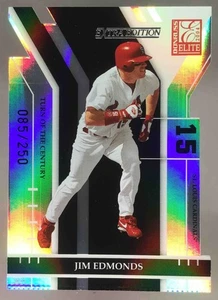Jim Edmonds 2004 Donruss Elite Extra Edition Turn of the Century /250 #142 - Picture 1 of 10